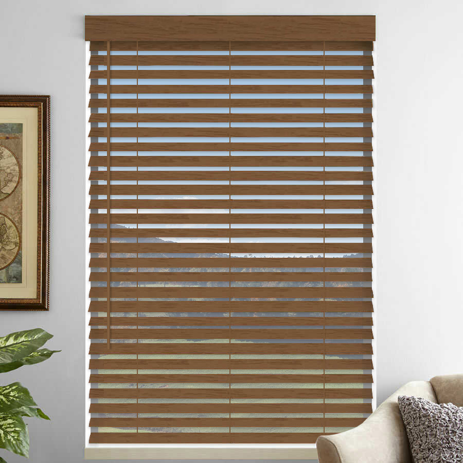 2" Premium Faux Wood Blinds - Tilt Only 1075