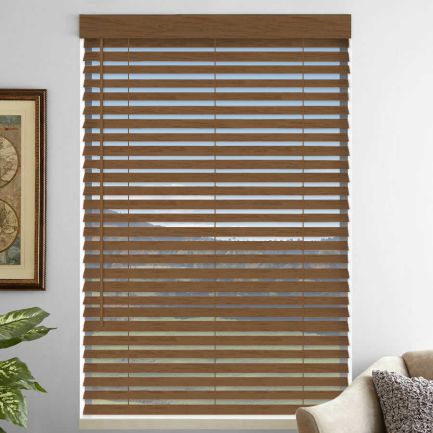 2" Premium Faux Wood Blinds - Tilt Only