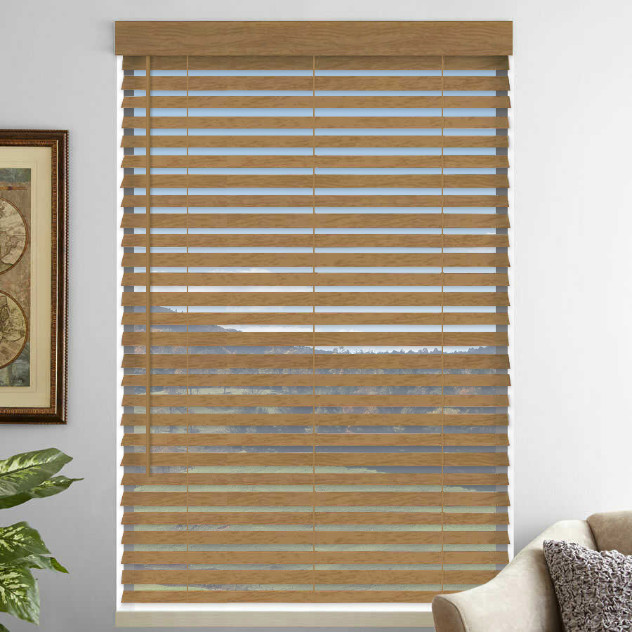 2" Premium Faux Wood Blinds - Tilt Only 1075