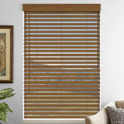 2" Premium Faux Wood Blinds - Tilt Only