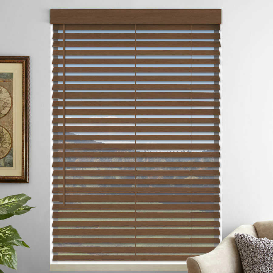 2" Premium Faux Wood Blinds - Tilt Only 1075