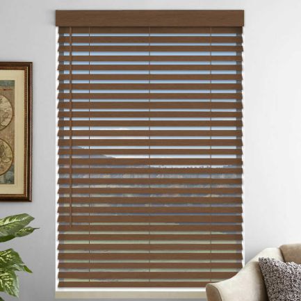 2" Premium Faux Wood Blinds - Tilt Only