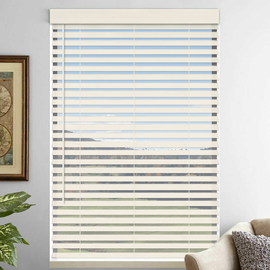 2" Premium Faux Wood Blinds - Tilt Only 1075