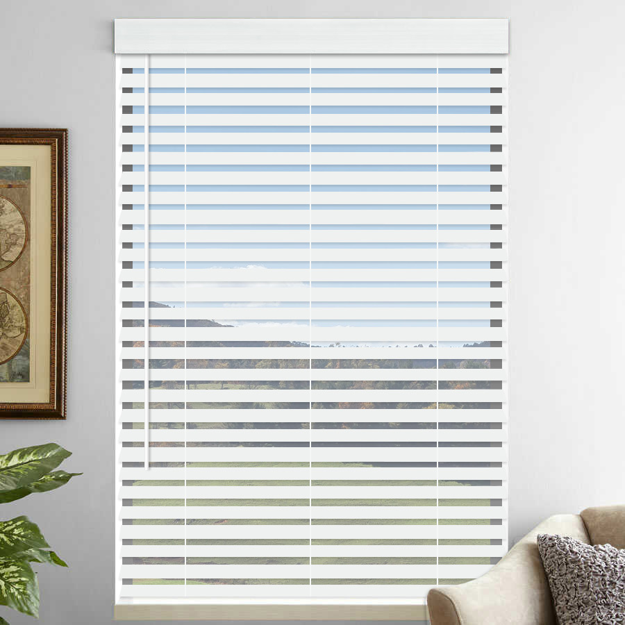 2" Premium Faux Wood Blinds - Tilt Only 1075