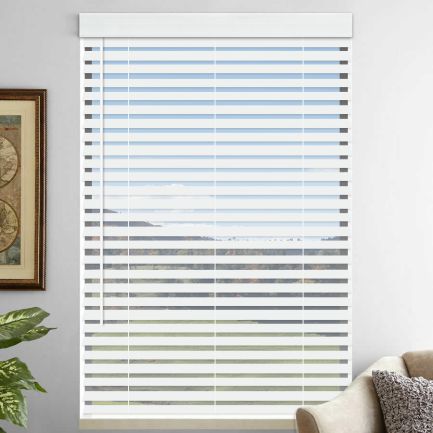 2" Premium Faux Wood Blinds - Tilt Only