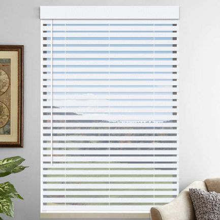 2" Premium Faux Wood Blinds - Tilt Only