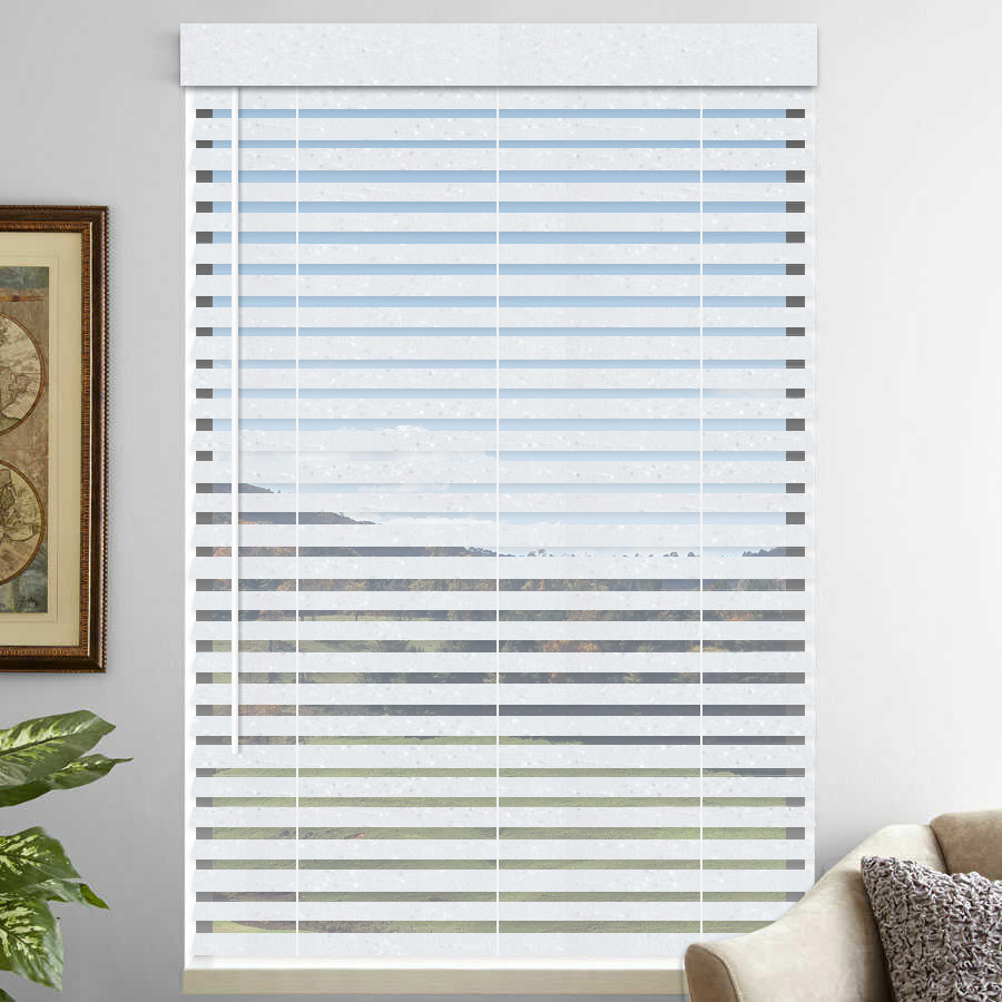 2" Premium Faux Wood Blinds - Tilt Only 1075