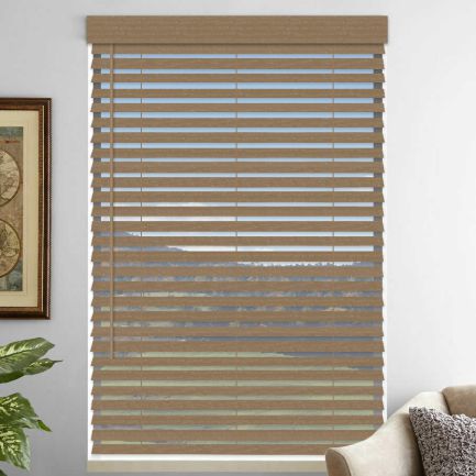 2" Premium Faux Wood Blinds - Tilt Only