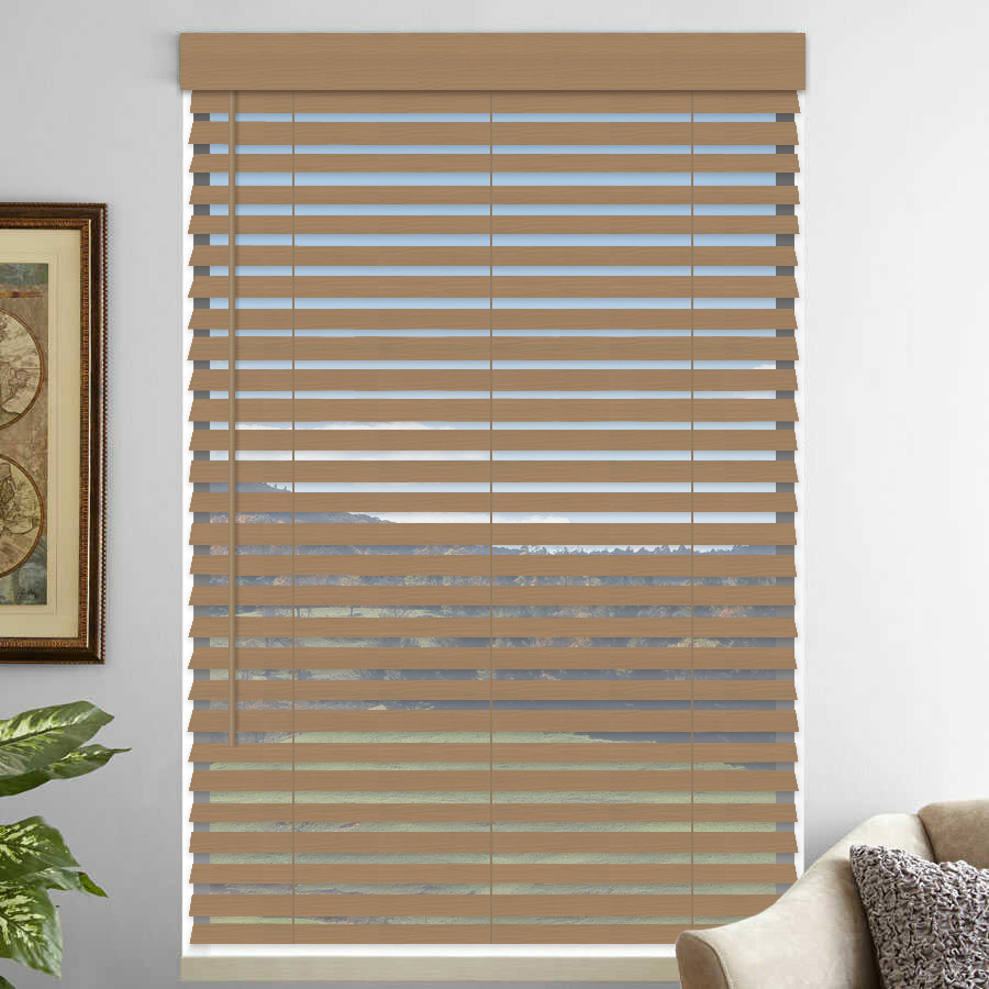 2" Premium Faux Wood Blinds - Tilt Only 1075