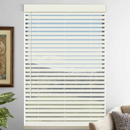 2" Premium Faux Wood Blinds - Tilt Only