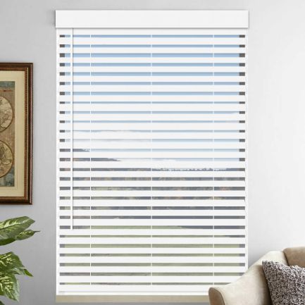 2" Premium Faux Wood Blinds - Tilt Only