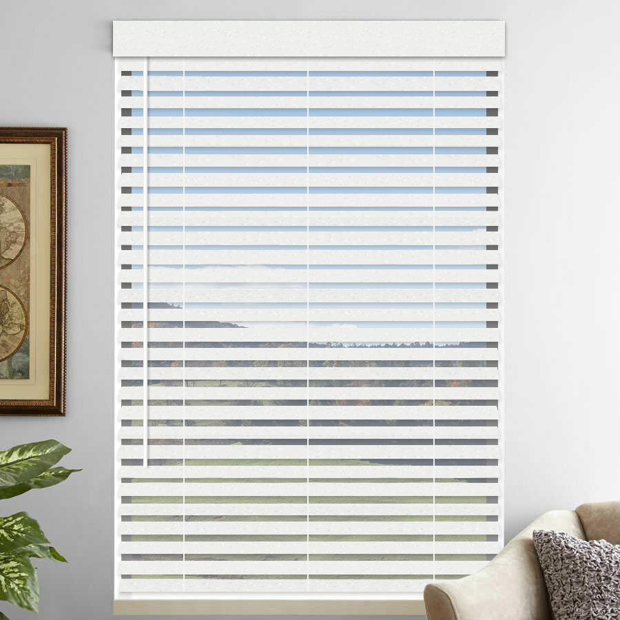 2" Premium Faux Wood Blinds - Tilt Only 1075