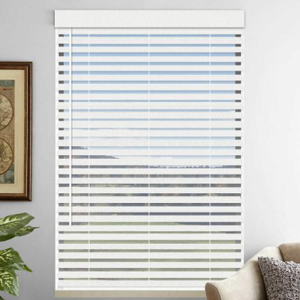 2" Premium Faux Wood Blinds - Tilt Only
