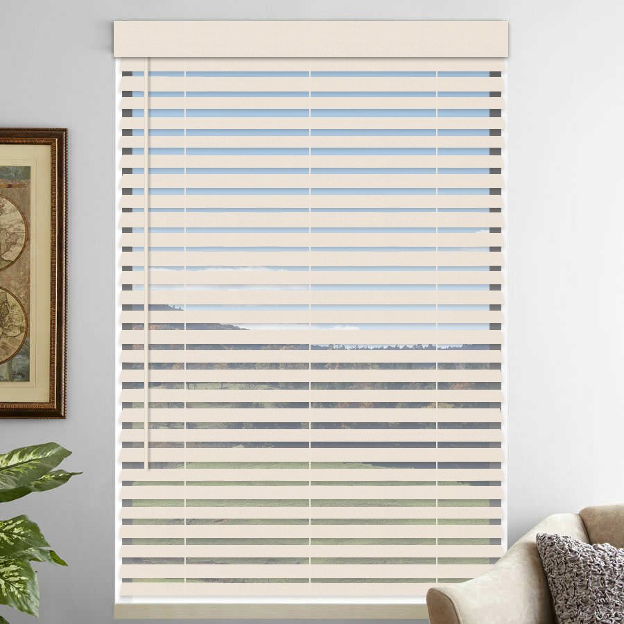2" Premium Faux Wood Blinds - Tilt Only 1075