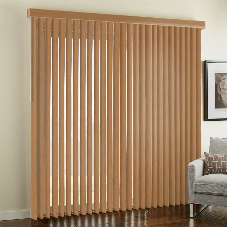 3 1/2" Premium Faux Wood Vertical Blinds 1081