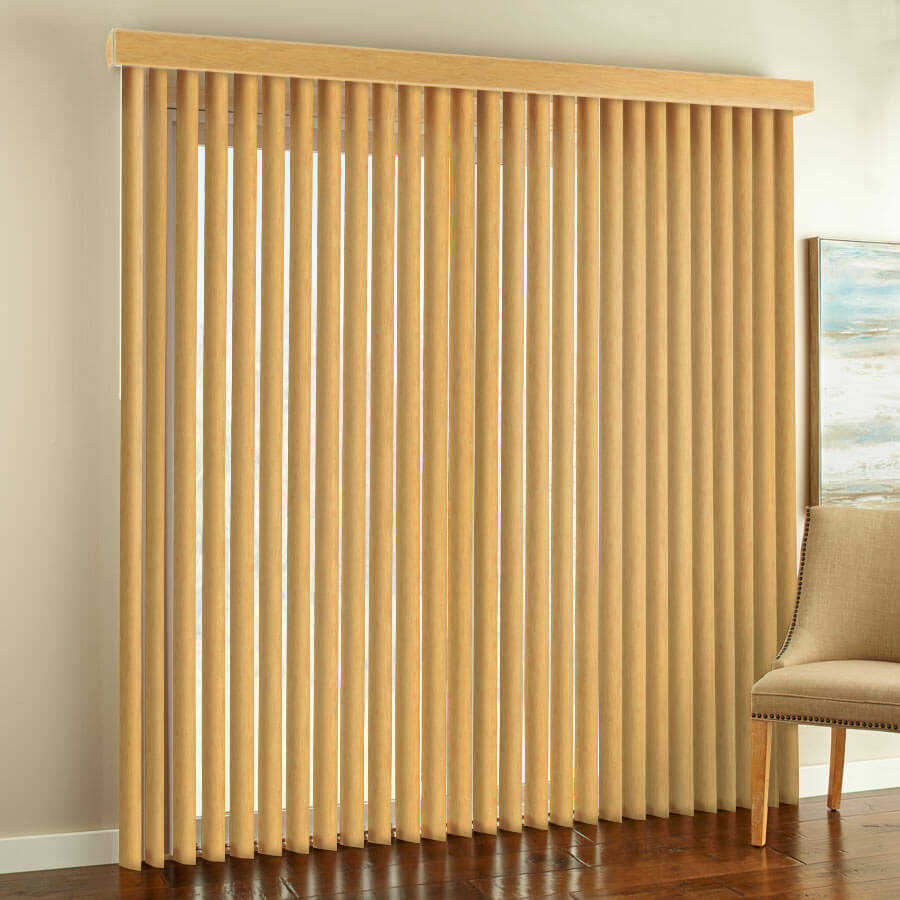 3 1/2" Premium Faux Wood Vertical Blinds 1081