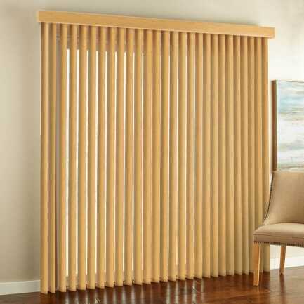 3 1/2" Premium Faux Wood Vertical Blinds