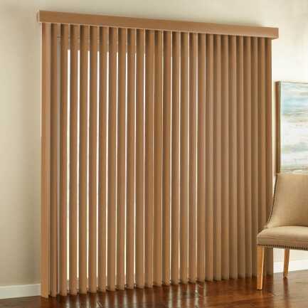 3 1/2" Premium Faux Wood Vertical Blinds