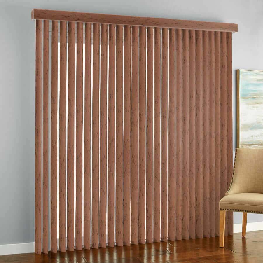 3 1/2" Premium Faux Wood Vertical Blinds 1081