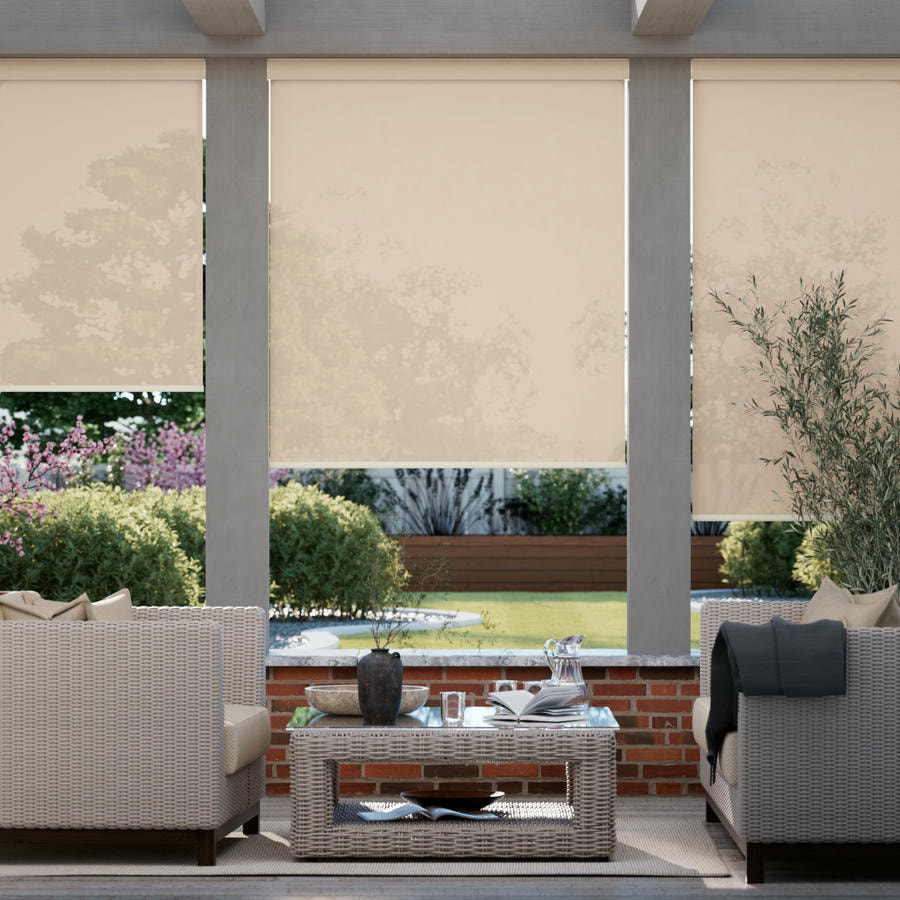 3% SheerWeave Value Outdoor Solar Roller Shades 1098