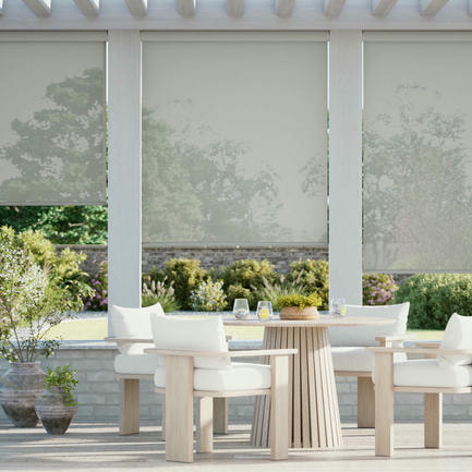 5% SheerWeave Value Outdoor Solar Roller Shades