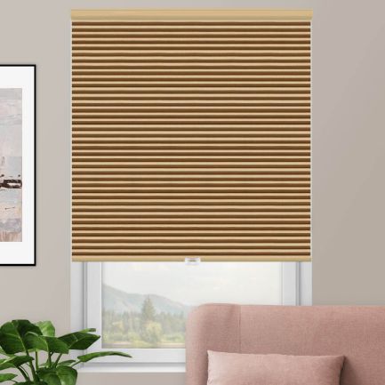Designer Double Cell Blackout Honeycomb Shades