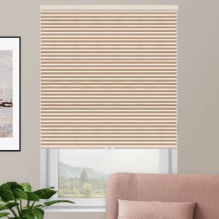 Designer Double Cell Blackout Honeycomb Shades