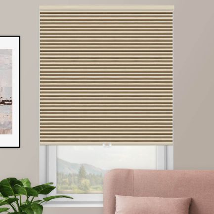 Designer Double Cell Blackout Honeycomb Shades