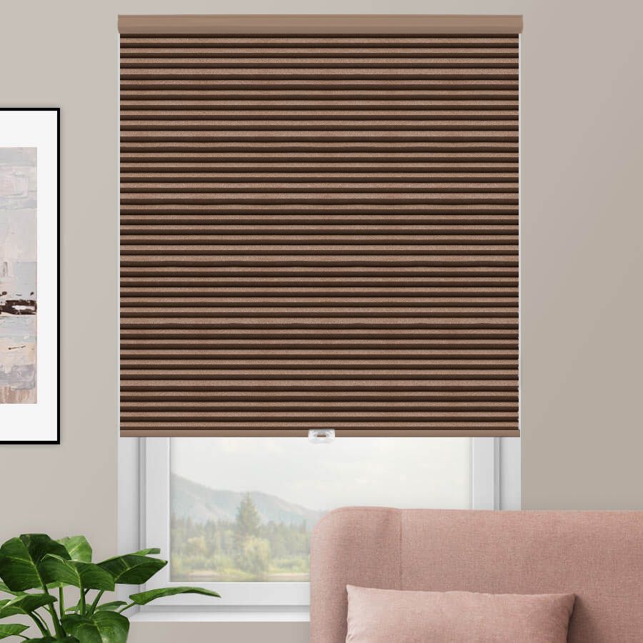 Designer Double Cell Blackout Honeycomb Shades 1032