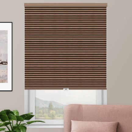 Designer Double Cell Blackout Honeycomb Shades