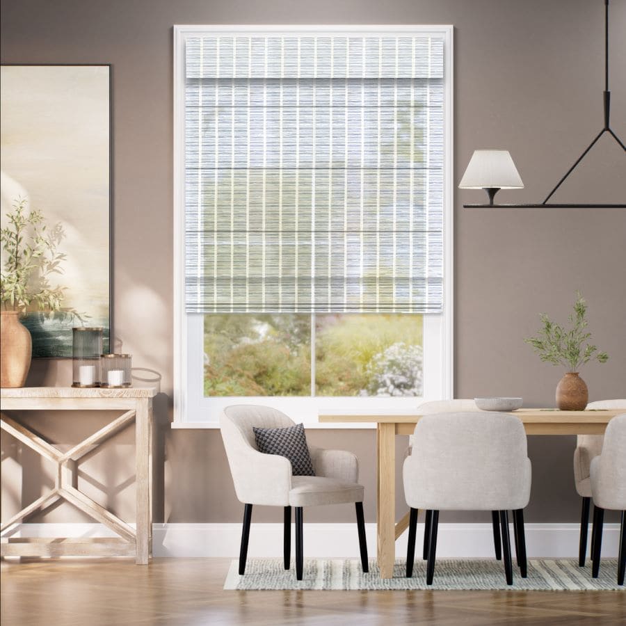 Designer Faux Woven Wood/Bamboo Shades 1802