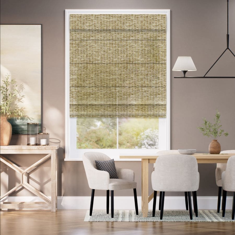 Designer Faux Woven Wood/Bamboo Shades 1802