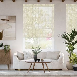 Designer Faux Woven Wood Roller Shades 1805