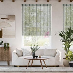 Designer Faux Woven Wood Roller Shades 1805