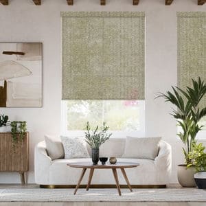 Designer Faux Woven Wood Roller Shades 1805