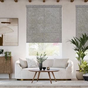 Designer Faux Woven Wood Roller Shades 1805