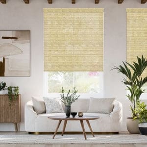 Designer Faux Woven Wood Roller Shades 1805
