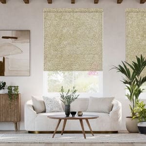 Designer Faux Woven Wood Roller Shades 1805
