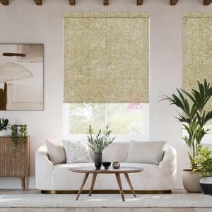 Designer Faux Woven Wood Roller Shades 1805