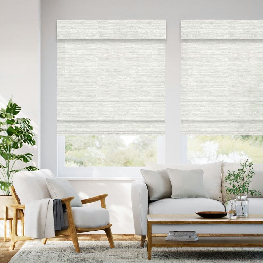 Designer Luxe Light Filtering Roman Shades 1798
