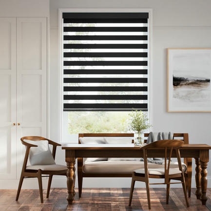 Designer Luxe Light Filtering Zebra Blinds