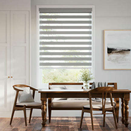 Designer Luxe Light Filtering Zebra Blinds
