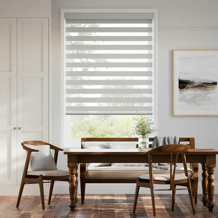 Designer Luxe Light Filtering Zebra Blinds