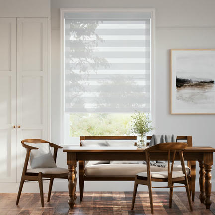 Designer Luxe Light Filtering Zebra Blinds