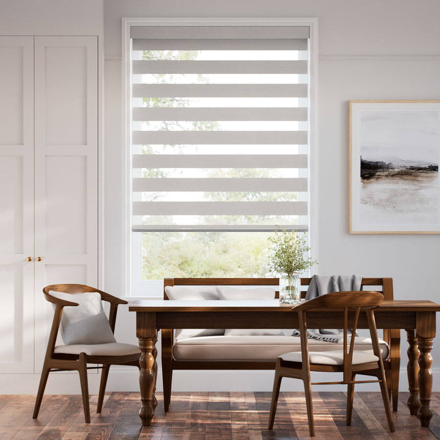 Designer Luxe Light Filtering Zebra Blinds 1729