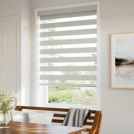 Designer Luxe Light Filtering Zebra Blinds 1729