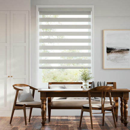 Designer Luxe Light Filtering Zebra Blinds