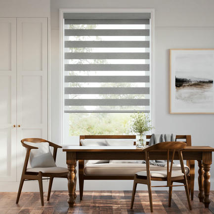 Designer Luxe Light Filtering Zebra Blinds