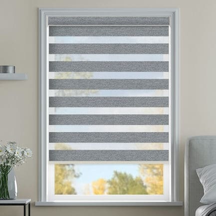 Designer Luxe Room Darkening Zebra Blinds