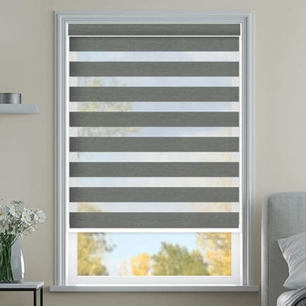 Designer Luxe Room Darkening Zebra Blinds
